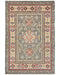 3x5 Gray Kuba Afghan Hand Knotted Wool Area Rug